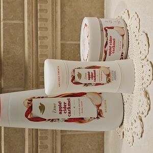 Dove Apple Cider Caramel Body Care Set Of 3
